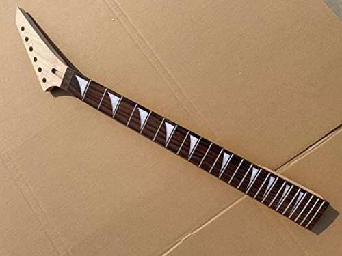 24 Bund E-Gitarre Hals Ahorn Palisander Griffbrett 648cm Mensur Haifischflosse Inlay Guitar Neck DIY Guitar