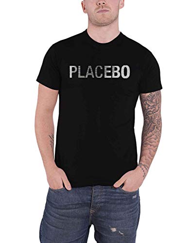 Placebo T Shirt Band Logo Nue offiziell Herren Schwarz