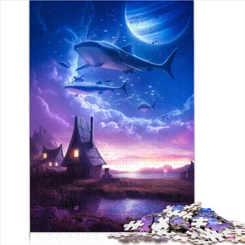 Puzzles Lernspiele 1000 Teile Puzzlespielzeug Mystische Welten Holzpuzzle für Erwachsene 1000 Teile Puzzle Lernspiele helfen Kindern bei der Entwicklung (50x75cm)