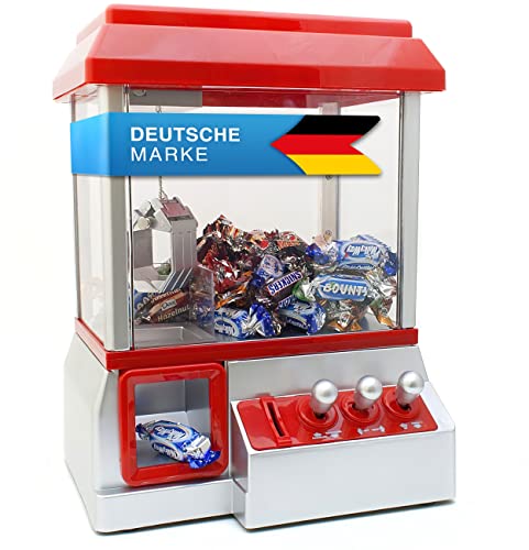 Goods & Gadgets Candy Grabber Süßigkeitenautomat Süßigkeiten Greifautomat Greifer Spielautomat rot