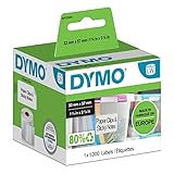 DYMO Original LabelWriter Mehrzwecketiketten | 57 mm x 32 mm | Rolle mit 1.000 leicht ablösbaren Etiketten | selbstklebend | für LabelWriter Etikettendrucker und Beschriftungsgerät