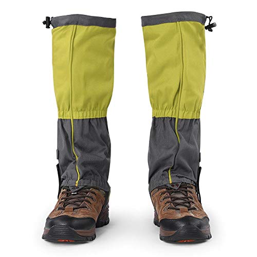 Demeras Wandern Legging Gamaschen Outdoor wasserdichte Kletterschuhe Abdeckung für Skifahren Jagd Outdoor-Aktivitäten(Grün)
