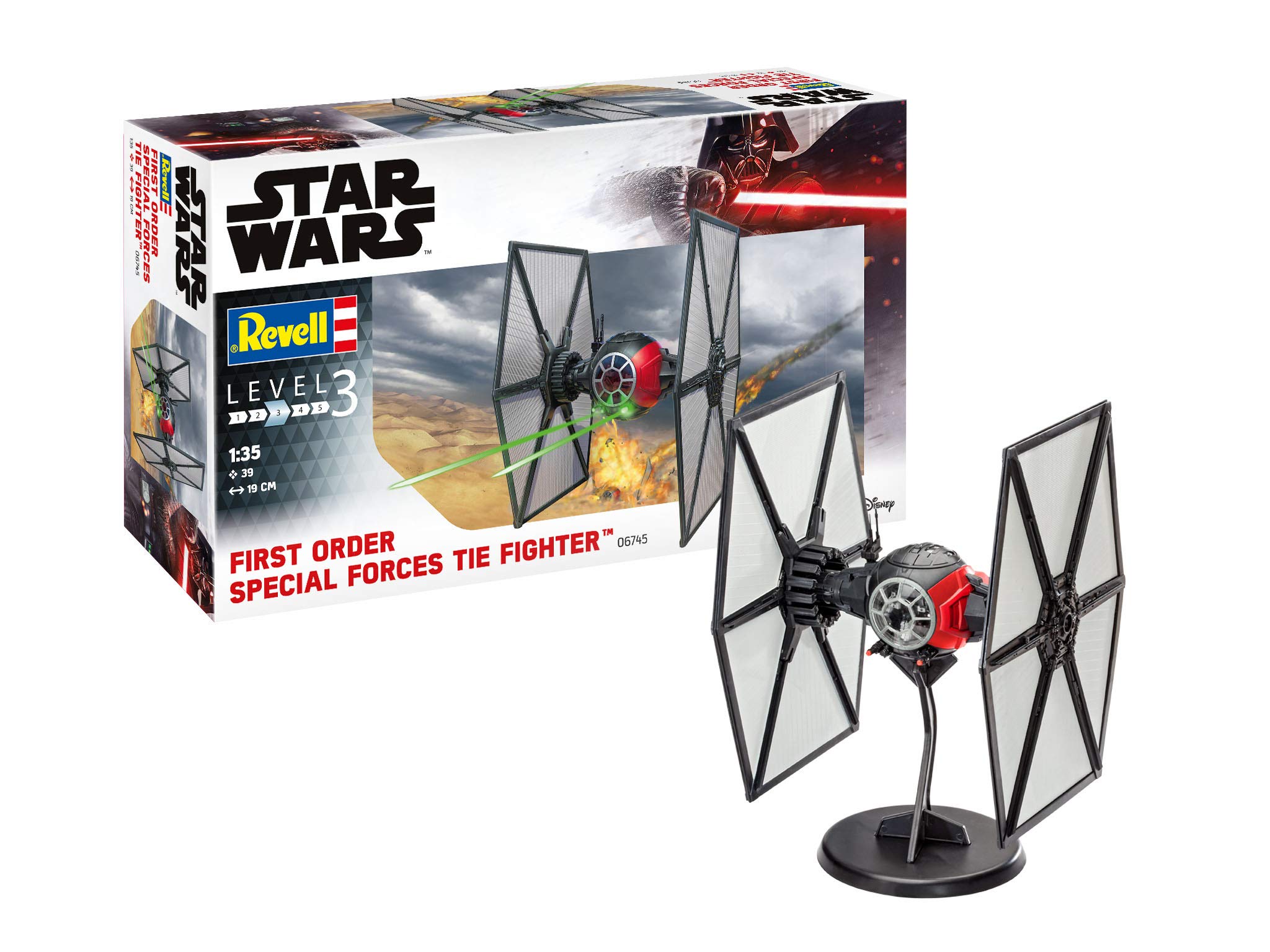 Revell 6745 Star Wars Storm Trooper 06745 Special Forces TIE Fighter Science Fiction Bausatz 1:50, 1/35