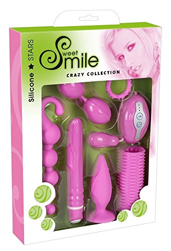 Sweet Smile Crazy Collection - 7-teiliges Sexspielzeug-Set für Paare, Lovetoy-Set für Anfänger und Profis, verschiedene Sextoys im Set, pink