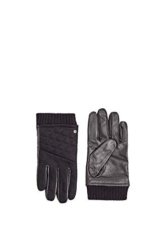 ESPRIT Accessoires Herren 109EA2R002 Handschuhe, 001/BLACK, Medium (Herstellergröße: M)