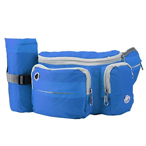 KUIDAMOS Hundetraining Treat Bags, Pet Waist Aufbewahrungsbeutel mit großer Kapazität für Wassersnacks, Pet Training Treats für alle Arten von Hunden(Blau)
