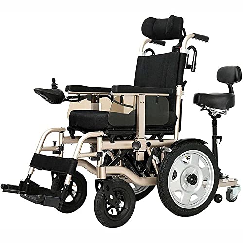 Leichter faltbarer elektrischer Rollstuhl，Intelligenter vollautomatischer Multifunktionsroller, der Tragehilfe-Elektrorollstuhl für ältere Menschen faltet