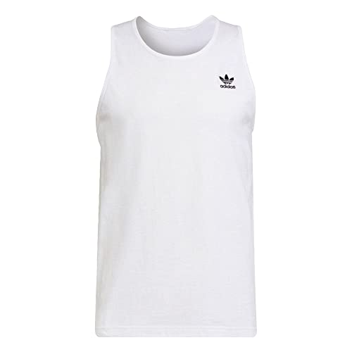 adidas Originals Trefoil Essentials Tanktop für Herren, Weiß, Mittel