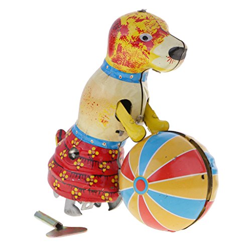 Toygogo Blechspielzeug Hund Tier Modell Spielzeug, Sammlerstück Dekoration Geschenk