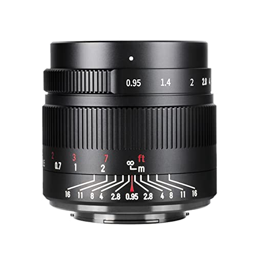 7artisans APS-C Spiegellose Kamera-Objektiv, 35 mm, f0,95, große Blende, kompakt für Canon Eos-M1 Eos-M2 Eos-M3 M5 M6 M10 M100 M50