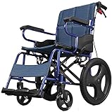 L&WB Rollstühle Leichter Faltbarer Reiserollstuhl Kleiner Ultraleichter Tragbarer Trolley Für Behinderte Und Ältere Menschen