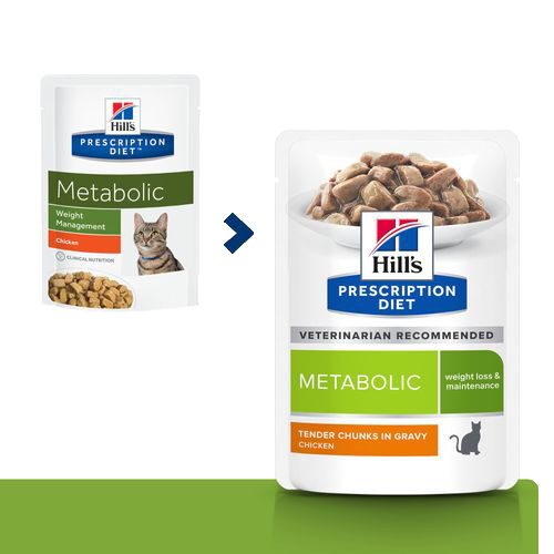 Hill's Prescription Diet Metabolic Weight Management Katzenfutter - Frischebeutel - 48 x 85 g