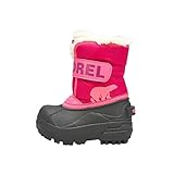Sorel KIDS SNOW COMMANDER Schneestiefel für Unisex Kinder, Rot (Tropic Pink x Deep Blush) - Toddler, 23 EU