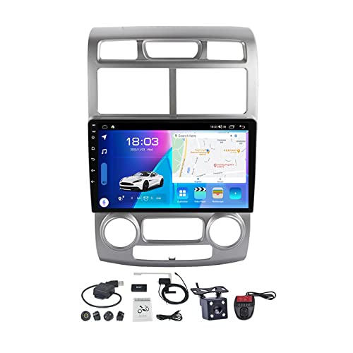 Android 11 Autoradio 2 Din Navigation system für Kia Sportage 2 2004-2010 mit 9 Zoll Screen BT/Mirror Link/Car-Play Android Auto/FM RDS DAB+ Radio/Lenkradsteuerung/Rückfahrkamera ( Size : M400S )
