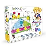 Lalaboom 86150 Lernspielzeug für Kinder, Multi-Lern-& Entdeckerspiel, Steckspiel, 21-teilig, Mehrfarbig