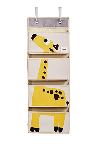 3 Sprouts - Hängewandorganisator - Ablage für Kinderzimmer- und Wickeltische, Giraffe