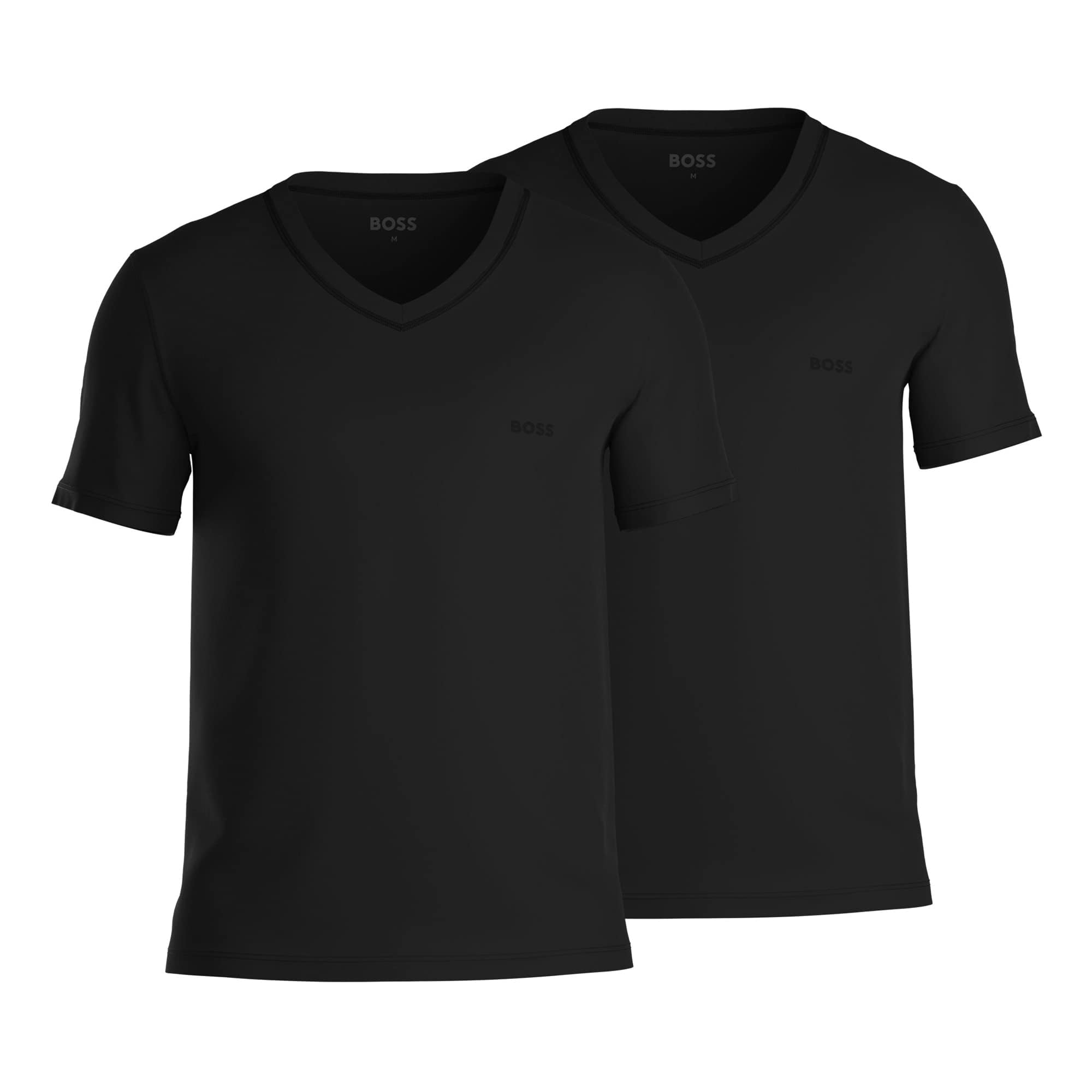 BOSS Herren VN 2P CO T-Shirt, New - Black1, S (2er Pack)