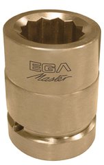 EGA Master 78051 - Impact Steckschlüssel 3/10,2 cm - 15/40,6 cm nicht glänzend cu-be (12 Kanten)