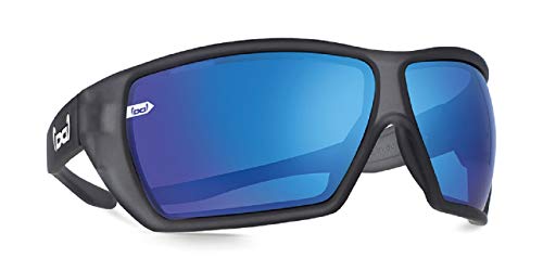 Gloryfy unbreakable eyewear (G12 Iceberg) - Unzerbrechliche Sonnenbrille, Sport, Rahmenlos, Damen, Herren, Blau-Verspiegelte Gläser