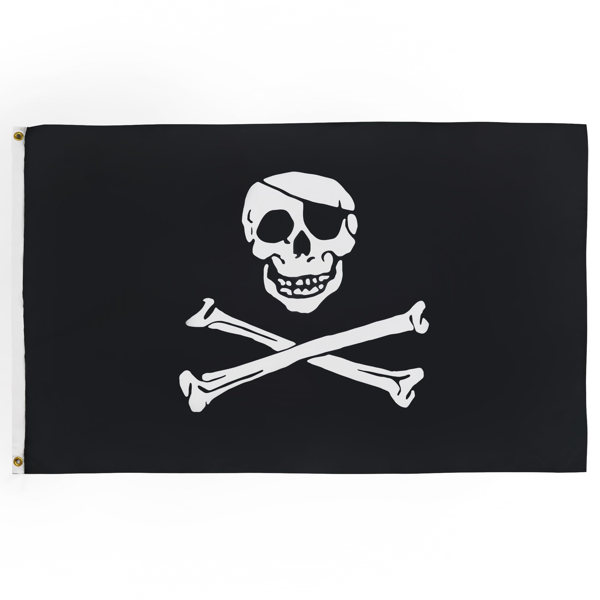 AZ FLAG Flagge Pirat Totenkopf 250x150cm - Piraten Totenkopf Fahne 150 x 250 cm - flaggen Top Qualität