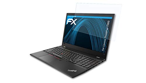 atFoliX Schutzfolie kompatibel mit Lenovo ThinkPad T580 Folie, ultraklare FX Displayschutzfolie (2X)