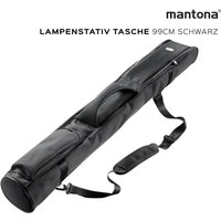 mantona Lampenstativ-Tasche schwarz, 99cm (18679)