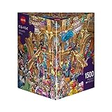 Heye Masked Ball 1500 Teile Triangular Cartoonpuzzle, Silver, 60 x 80 cm