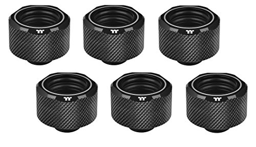 Thermaltake Pacific C-PRO G1/4 PETG Tube 16mm OD Compression – White (6-Pack Fittings) Wasserkühlung-Fitting