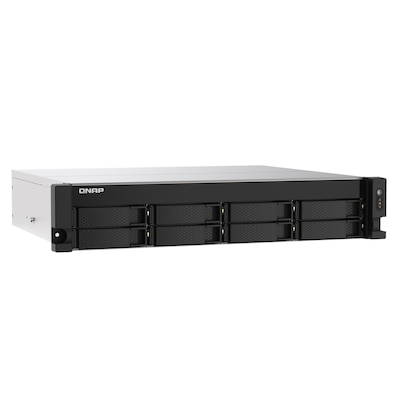 QNAP TS-873AeU-RP - NAS-Server - 8 Schächte - Rack - einbaufähig - SATA 6Gb/s - RAID RAID 0, 1, 5, 6, 10, 50, JBOD, 60 - RAM 4GB - 2,5 Gigabit Ethernet - iSCSI Support - 2U (TS-873AEU-RP-4G)