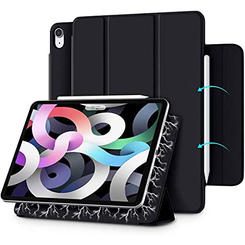 Arktis iPad Air Hülle, Smart Case kompatibel mit iPad Air 4 10,9" (2020) [Sleep & Wake-Up-Funktion] Schutzhülle Smart Cover Case schwarz