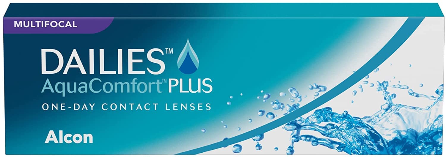 Dailies AquaComfort Plus Multifocal Tageslinsen weich, 30 Stück / BC 8.7 mm / DIA 14.0 mm / ADD MED / -3 Dioptrien