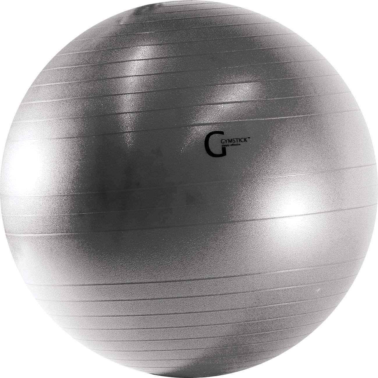 GYMSTICK – Gymnastikball, Balance-Ball, Fitnessball | Durchmesser: 55 cm Grau