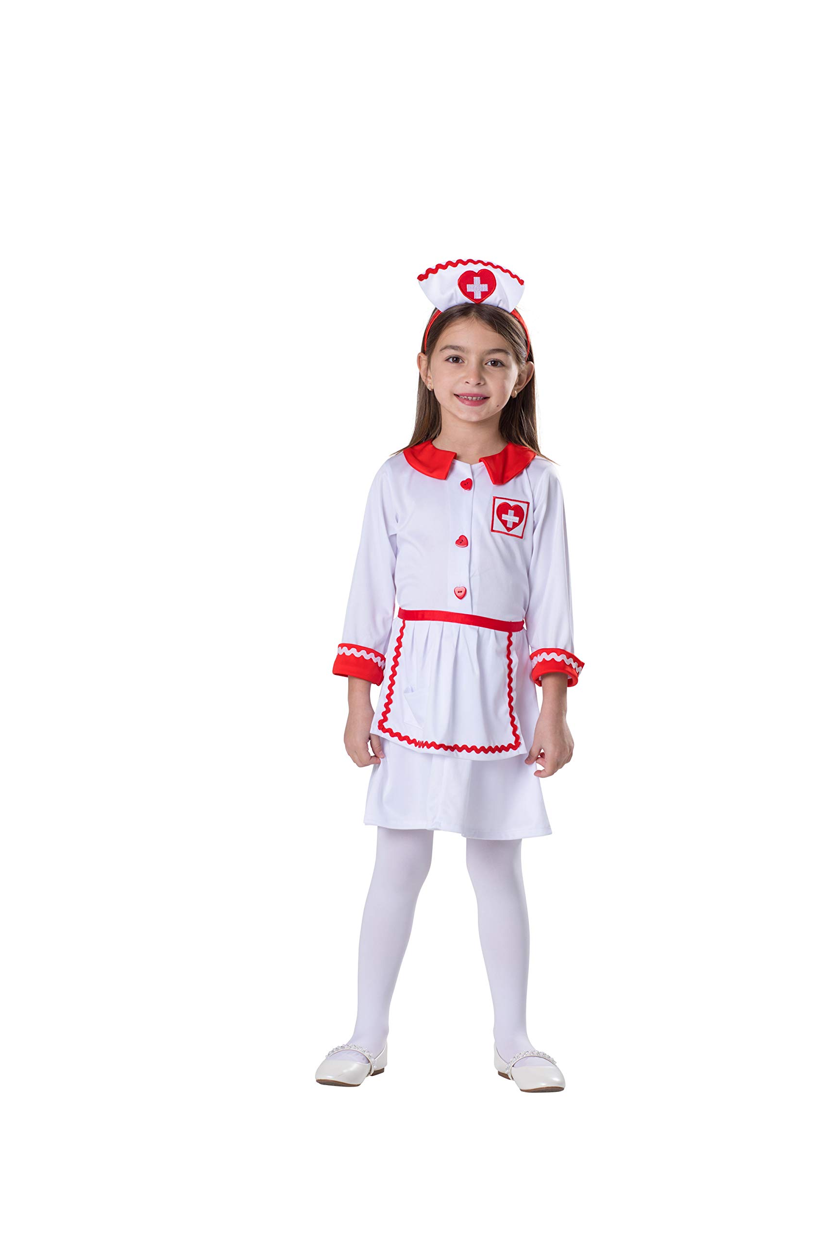Dress Up America Niedliches Kinder-Rotkreuz-Krankenschwester-Kostüm