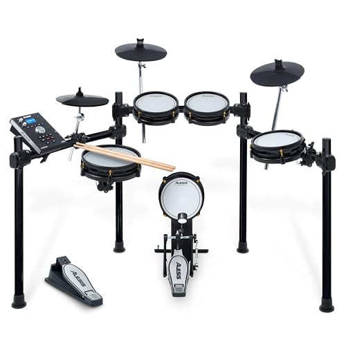 Alesis Command Mesh SE Kit – Electronisches Schlagzeug mit leisen Dual Zone Mesh Drum Pads und 600+ elektronischen & akustischen Drum Sounds
