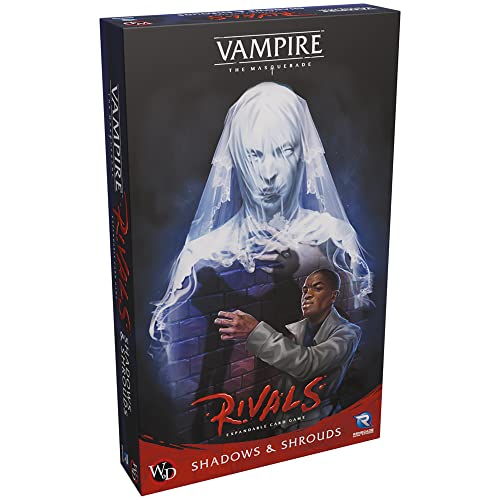 Vampir: The Masquerade Rivals: Shadows and Shrouds Erweiterbares Kartenspiel - Erweiterung zum Vampir: The Masquerade Rivals Core Game Alter 14+ 2-4 Spieler, 30-70 Minuten