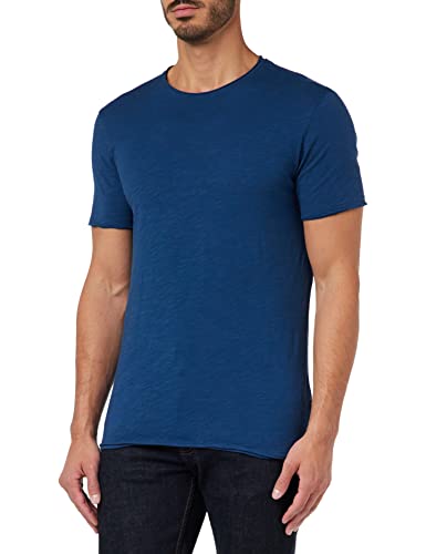 Sisley Men's 3YR7S101K T-Shirt, Blue 37T, L