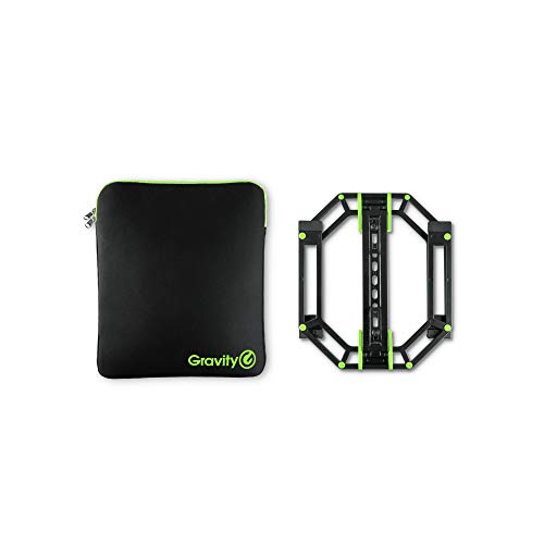 Gravity GLTS01BSET1 Verstellbarer Ständer für Laptops und Controller inklusive Neopren-Schutztasche