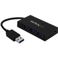 StarTech.com 4-Port USB 3.0 Hub - USB-A to 3x USB-A and 1x USB C - USB Hub - Hub - 4 x SuperSpeed USB 3.0 - Desktop