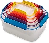 Joseph Joseph Nest Lock, 5 Stück Kunststoff Küche Lebensmittel Lagerung aufbewahrungsbox mit Deckel, auslaufsicher, luftdicht, platzsparend, BPA frei- Multicolour