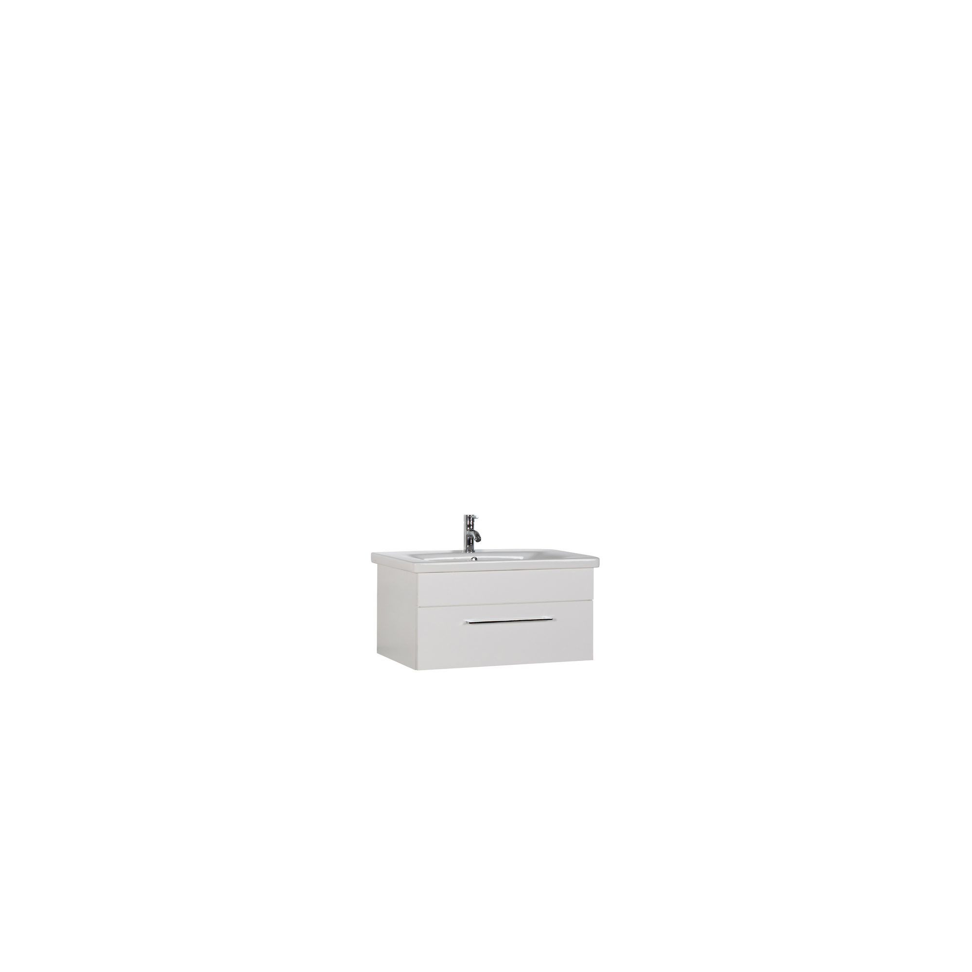 OPTIFIT Waschtisch 'OPTIpremio 2400modern' weiß 80 x 40,6 x 45,5 cm