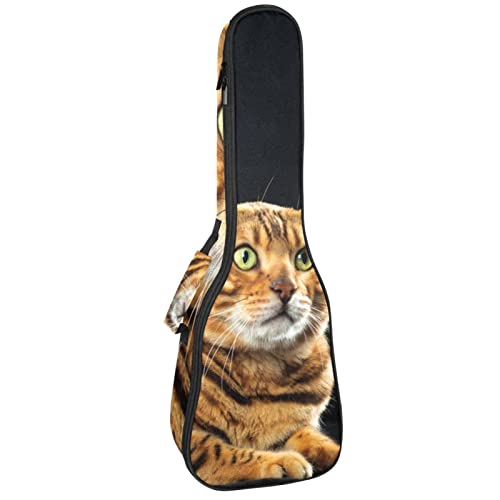 Ukulele Koffer Katze Süße Miezekatze Ukulele Tasche 21 Zoll Wasserdicht Oxford Gig Bag Mit Tasche Jungen Mädchen