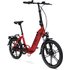LLOBE E-Bike Faltrad 20 zoll, Unisex, Akkuspannung: 36 V, 7-Gang - rot | schwarz