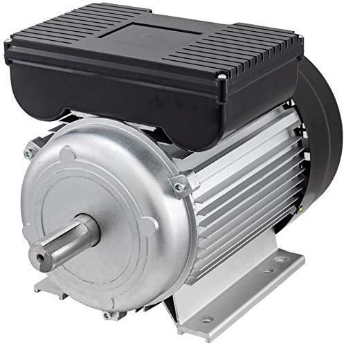 Mophorn 2,2kW Motor für Luft-Kompressor 230V Flüsterkompressor 2-pol. Einphasenmotor 3HP Elektromotor 2900 U min Kondensatormotor Asynchronmotor IP55 Weiß und Schwarz