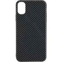 Glas Back Cover CARBON Design für Galaxy A71 schwarz
