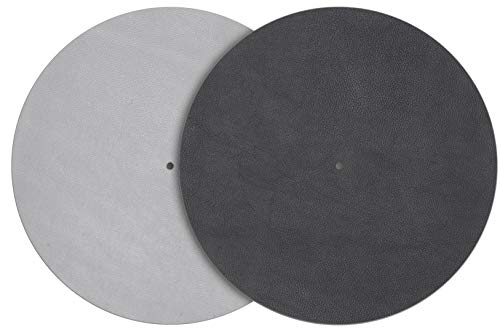 Pro-Ject Plattentellerauflagematte/Slipmat Ledermatte grau (grey)