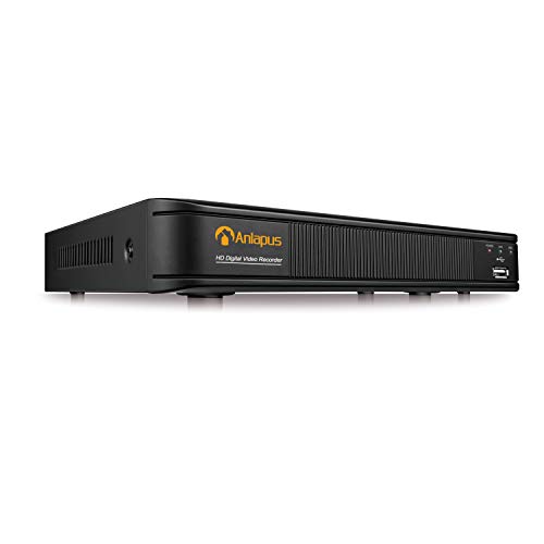 Anlapus 8 Kanal HD 1080P DVR Video Recorder Receiver Aufzeichnungsgerät ohne Festplatte, Unterstützt TVI/CVI/AHD/960H 720P 1080P Kamera System