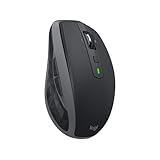 Logitech MX Anywhere 2S Kabellose Maus, Bluetooth und 2.4 GHz Verbindung via Unifying USB-Empfänger, 4000 DPI Sensor, Wiederaufladbarer Akku, Multi-Device, 7 Tasten, PC/Mac/iPadOS - Graphit