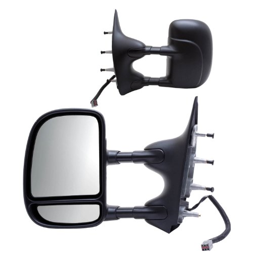 Abschleppspiegel Paar für Ford Econoline Van strukturiert schwarz ausziehbar klappbar