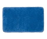 Gözze - Deluxe Badteppich mit extra hohem Flor, 100% Polyester (Mikrofaser), Mit Antirutschbeschichtung, 70 x 120 cm - Taubenblau