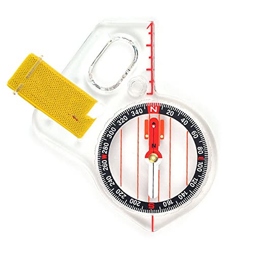 TABKER Kompass Wandern Basic Race Orientation Thumb Compass, Liberty Boat (Color : Black)